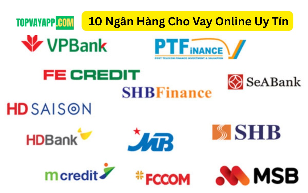 10 Ngân Hàng Cho Vay Online Uy Tín