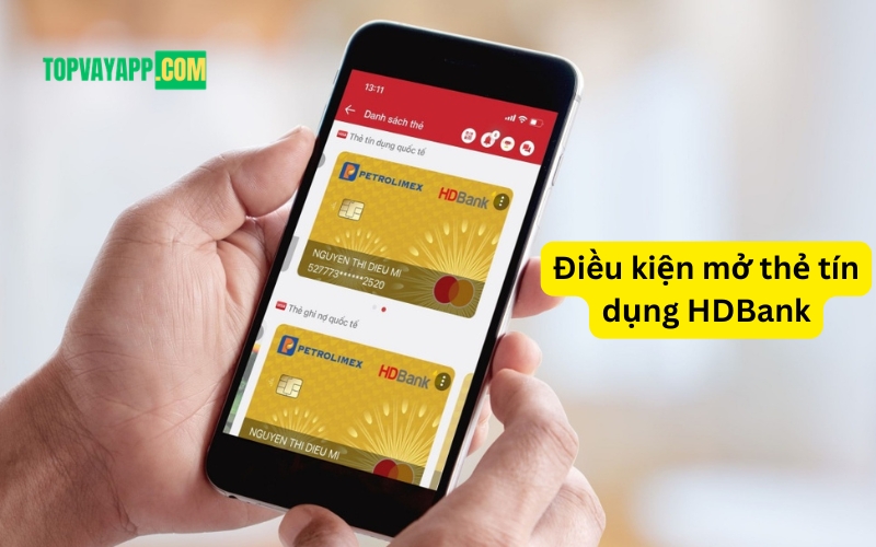 Điều kiện mở thẻ tín dụng HDBank